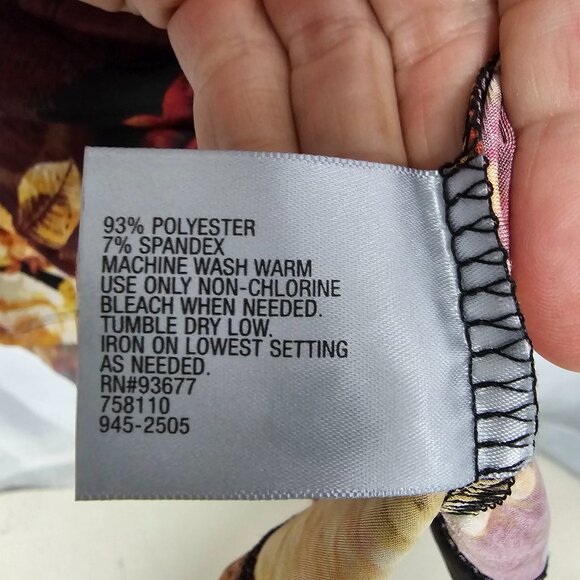 Worthington Tank Floral Goth Whimsigoth Scoop Neck Fairy Rust Burgundy 2X - Picture 8 of 9